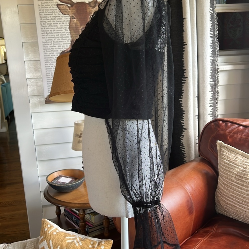 Cropped Long Sleeve Top by CLOUD TEN - Picture 3 of 12